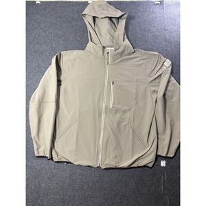 WillBO Expedition Hooded Zip Jacket - Khaki Beige Medium Size